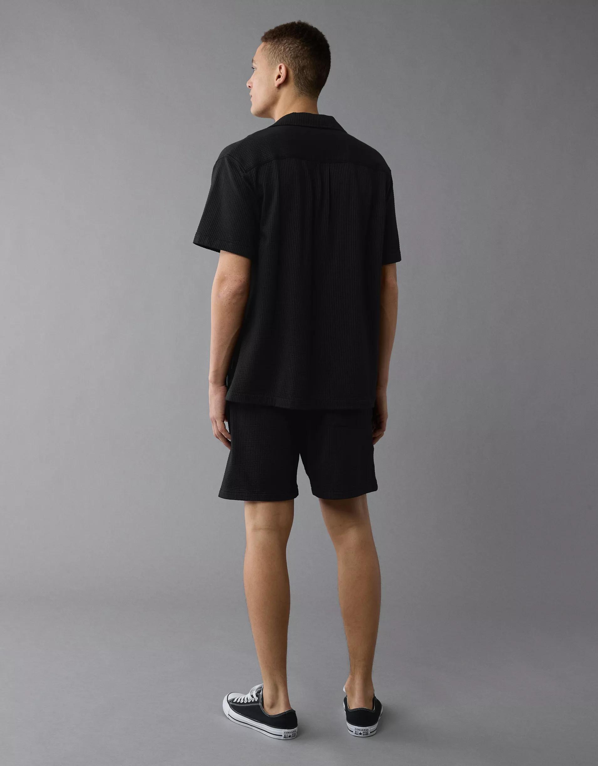 AE Seersucker Button-Up Camp Shirt Product Image