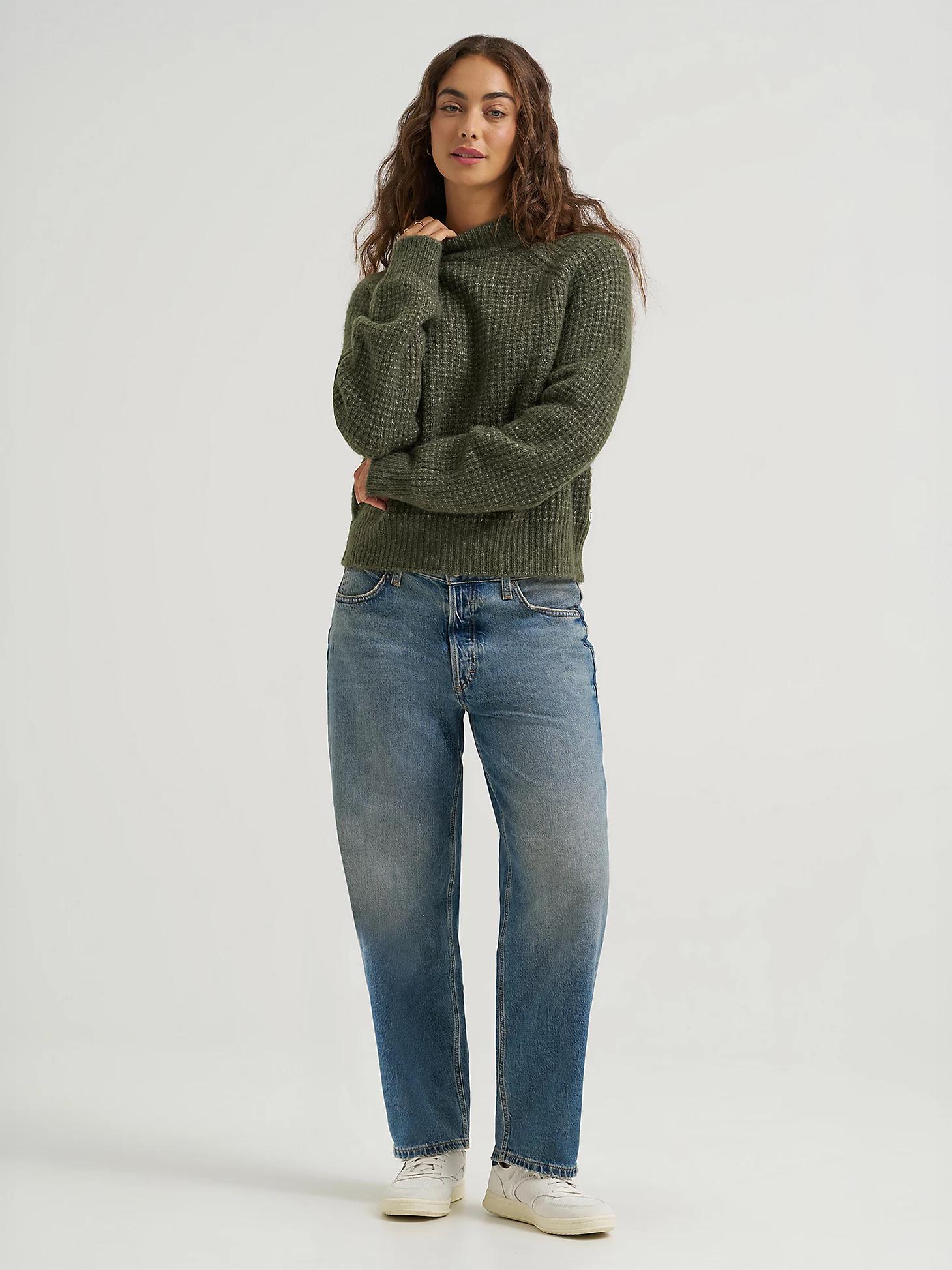 Women's Waffle Knit Sweater | Women's Tops & Tees | Lee® Product Image