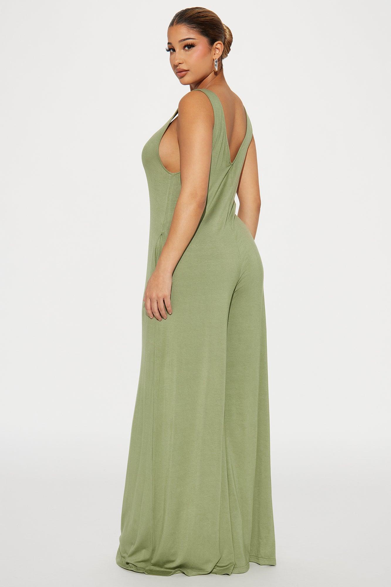 New Story Jumpsuit  - Olive Product Image