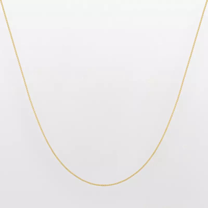 Everlasting Gold 14k Gold Venetian Box Chain Necklace, Womens Product Image