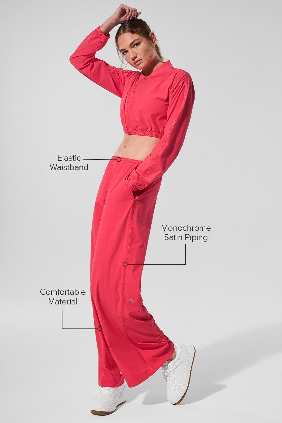 Breezy Wide Leg Pant - Candy Red Product Image