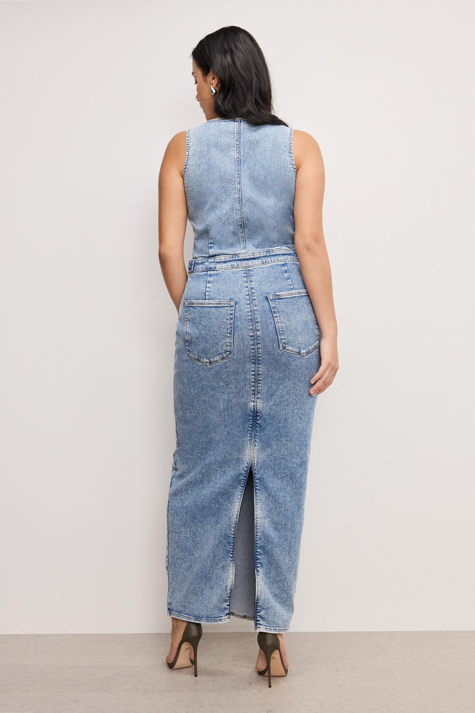 FIT FOR SUCCESS V NECK MAXI DRESS | INDIGO780 Product Image