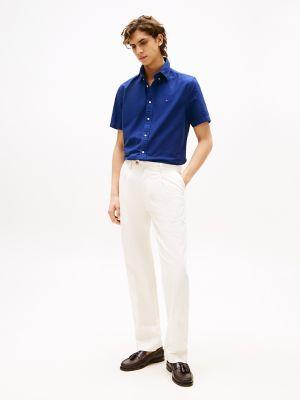 Regular Fit Short-Sleeve Oxford Shirt Product Image