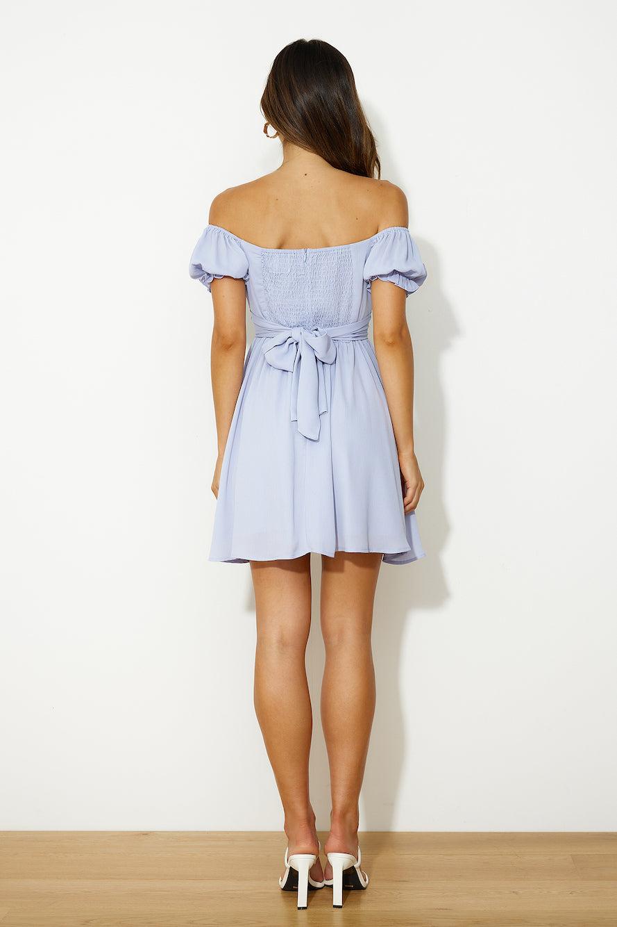 Feeling Dreamy Mini Dress Blue Product Image