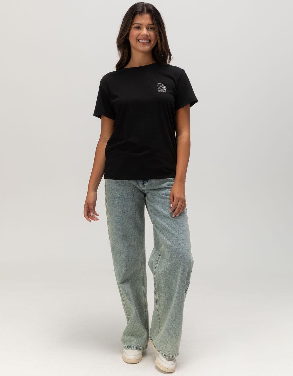 TENTREE Scenic Arch Womens Tee - BLACK Product Image