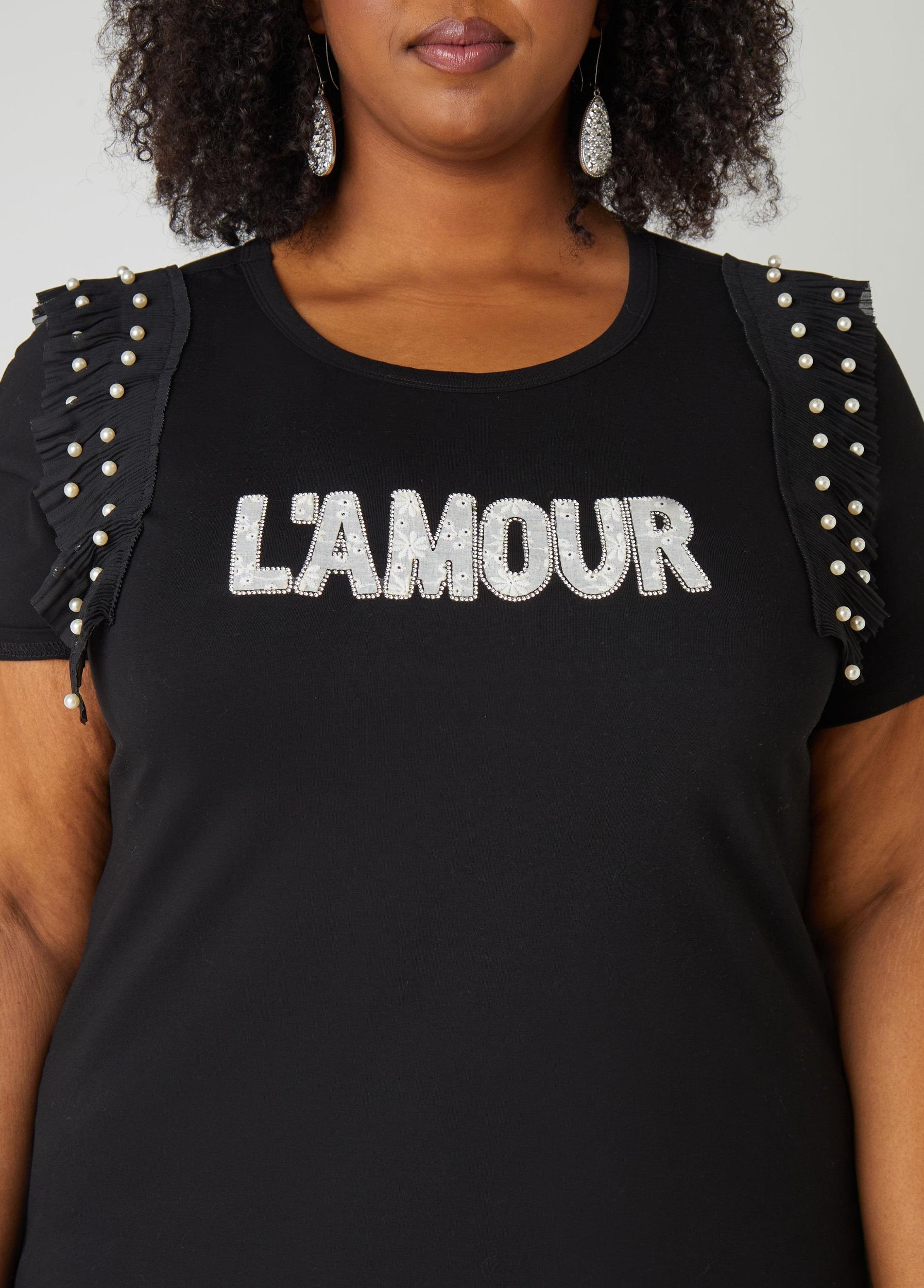 L'Amour Embellished Tee Product Image