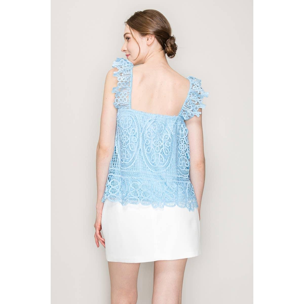 Maya Sleeveless Lace Top Product Image