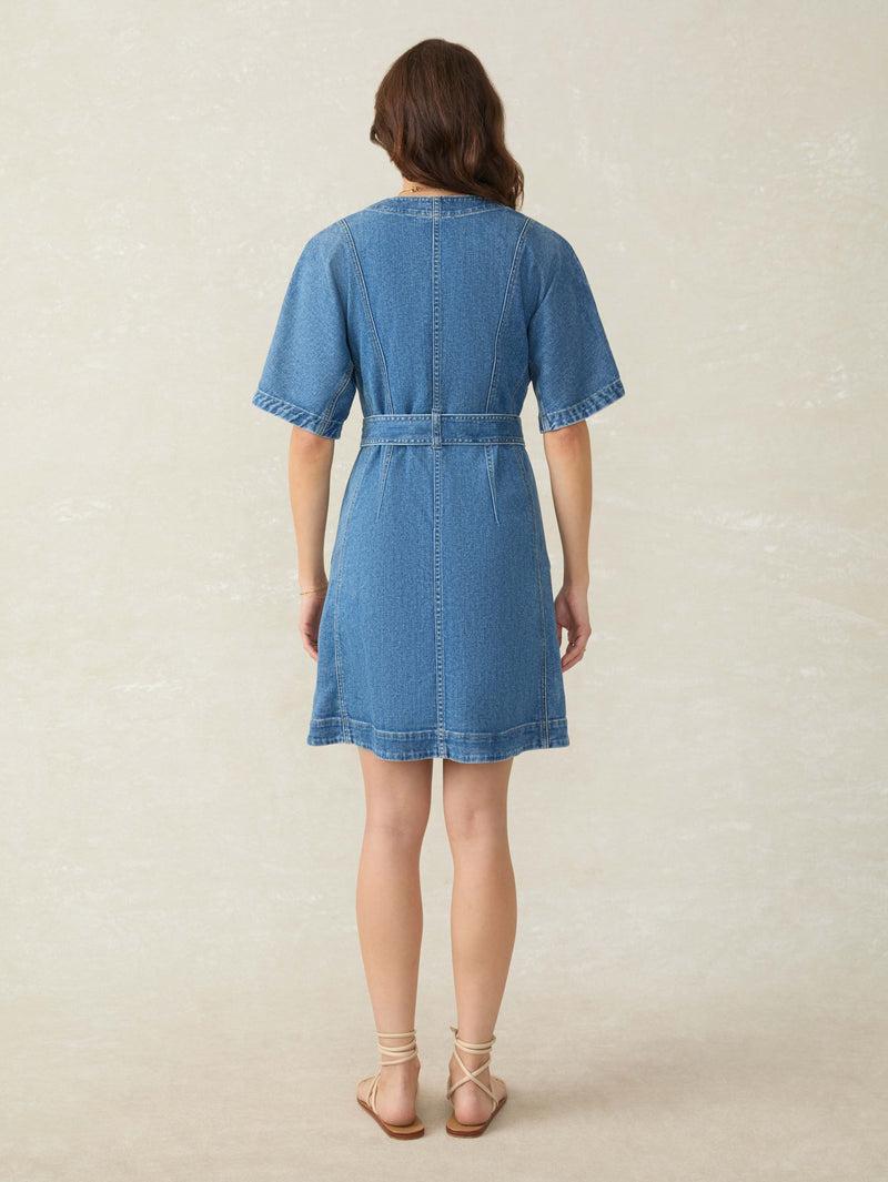 Denim Camille Mini Dress - Sedona Blue Wash Product Image