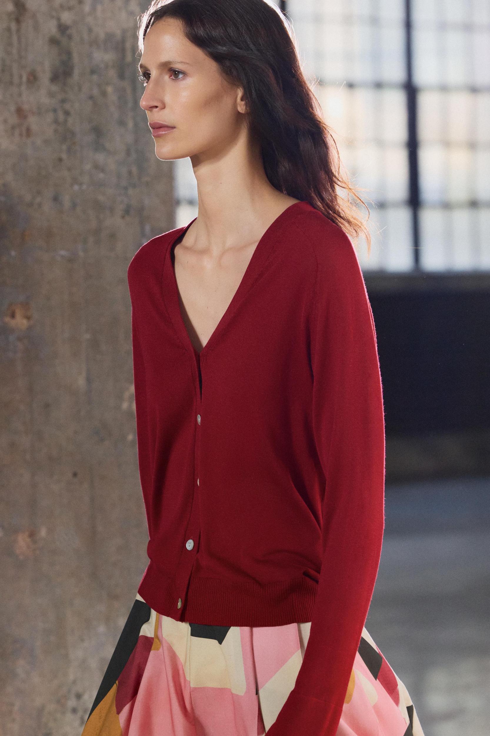 FINE KNIT CARDIGAN Product Image