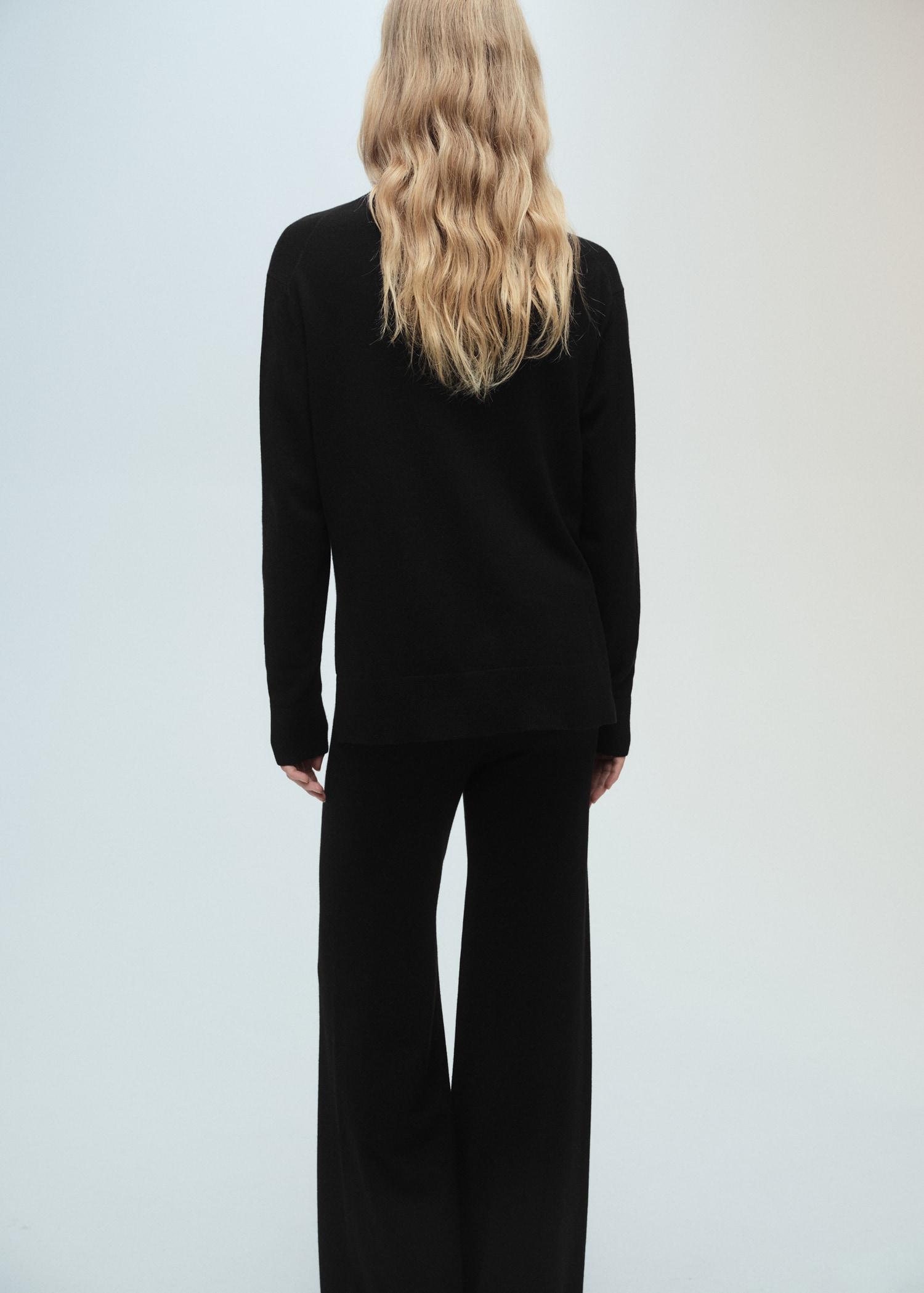 Perkins neck knitted sweater - Women | MANGO USA Product Image