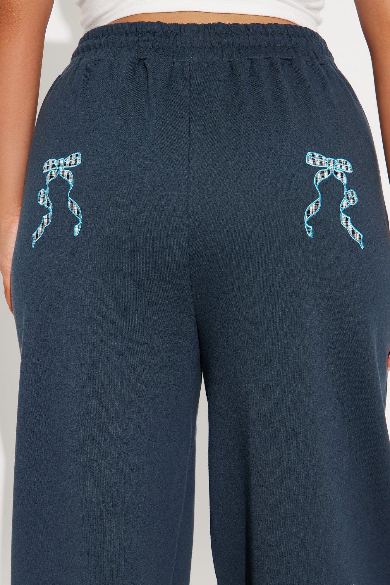 Keep It Preppy Polo Sweatsuit Set - Navy Product Image