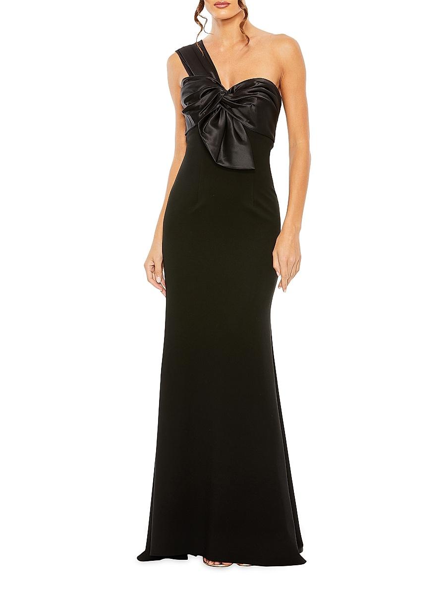 Womens Half-Bow Bodice Trumpet Gown Product Image
