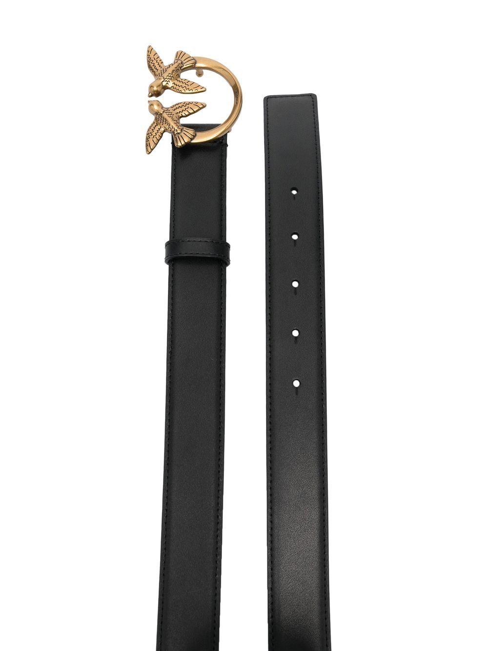 Love Berry logo-plaque leather belt  Product Image