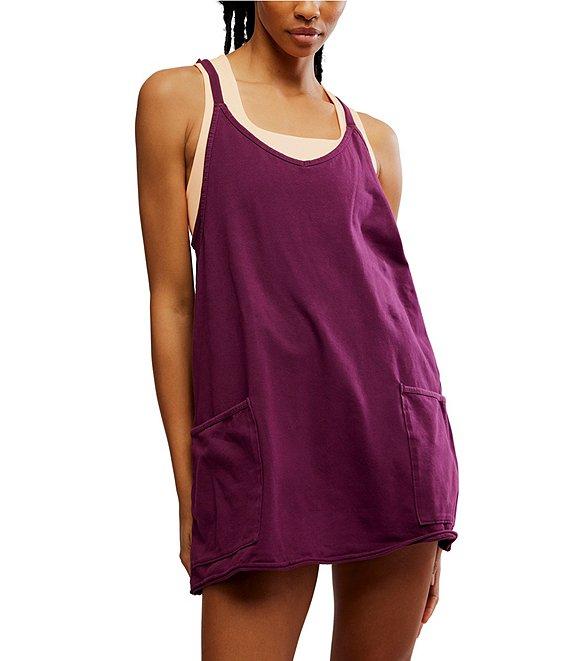 FP Movement Hot Shot V-Neck Sleeveless Patch Pocket Mini Dress Product Image
