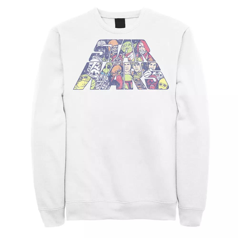 Men's Star Wars Logo Character Fill Sweatshirt,  Product Image