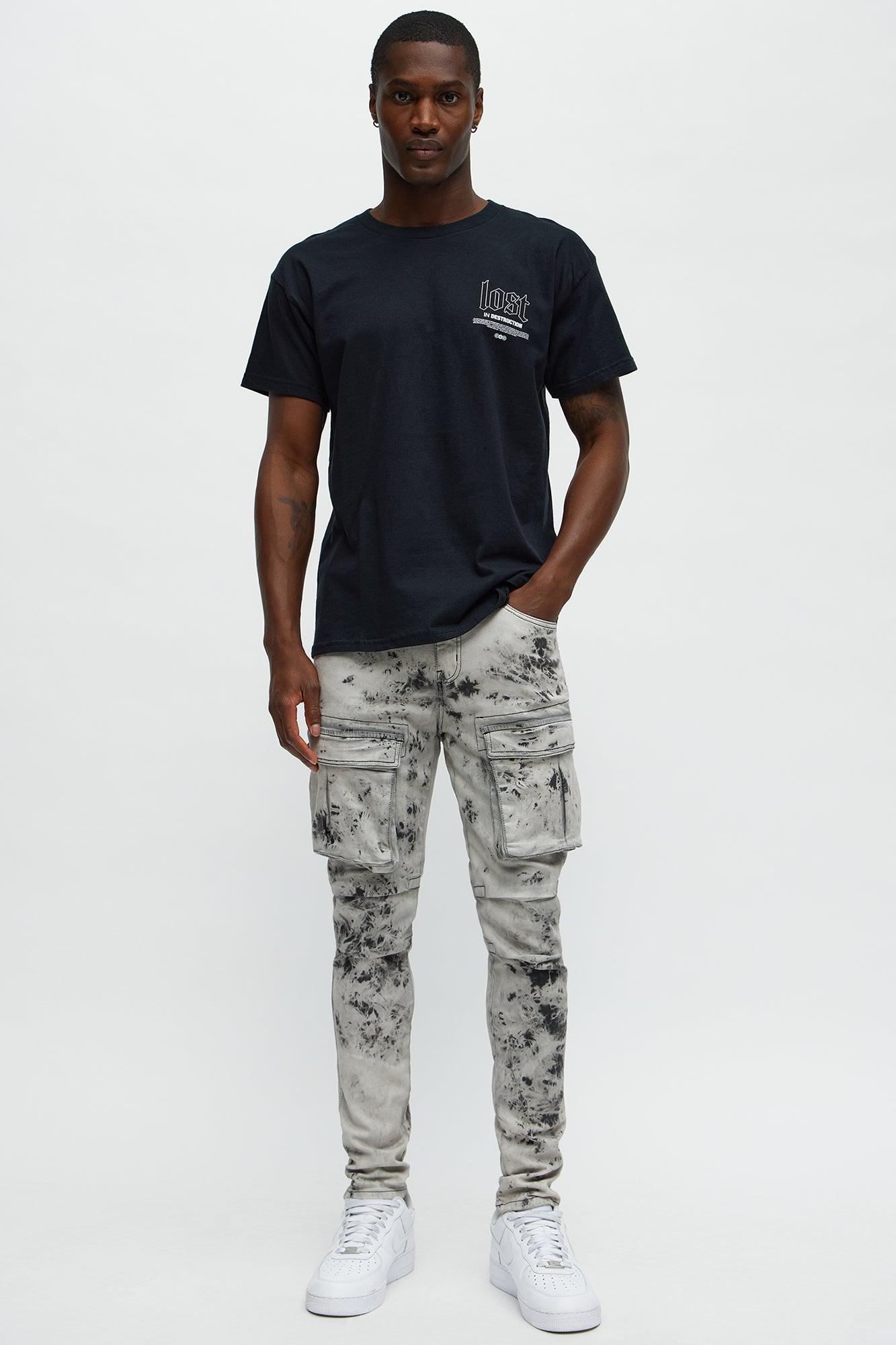 Lost In Destruction Short Sleeve Tee - Black Male Product Image