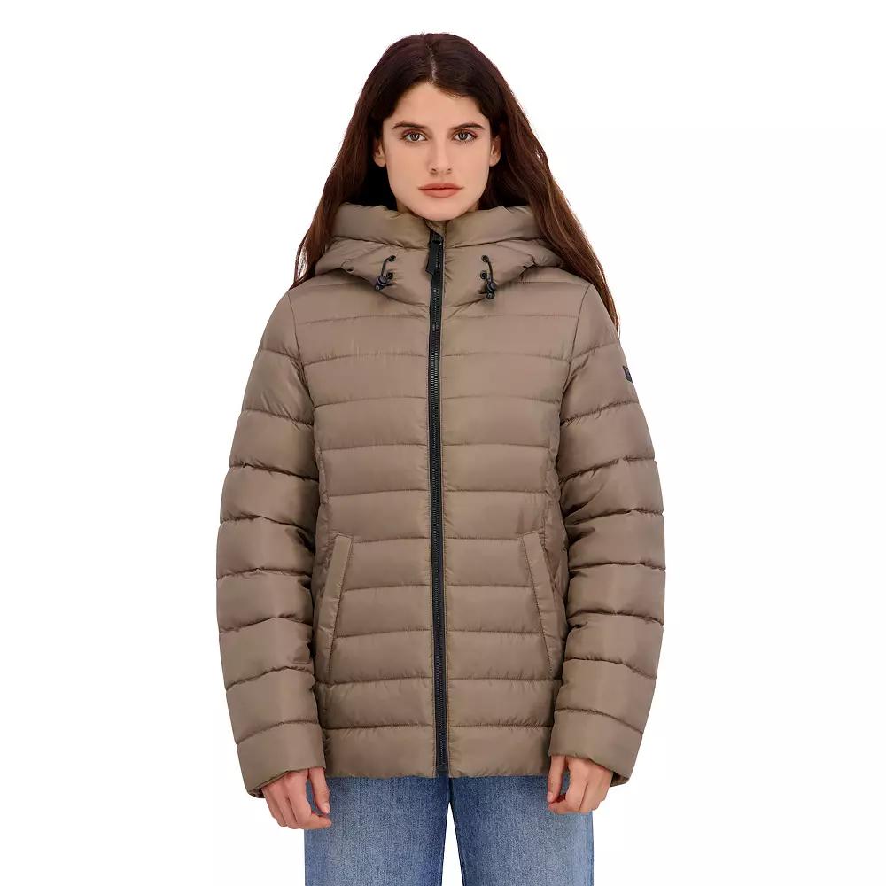 Women's Halitech Faux Fur Trim Puffer Jacket,  Product Image