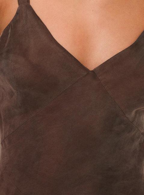 Laurette Maxi Dress Brown Product Image