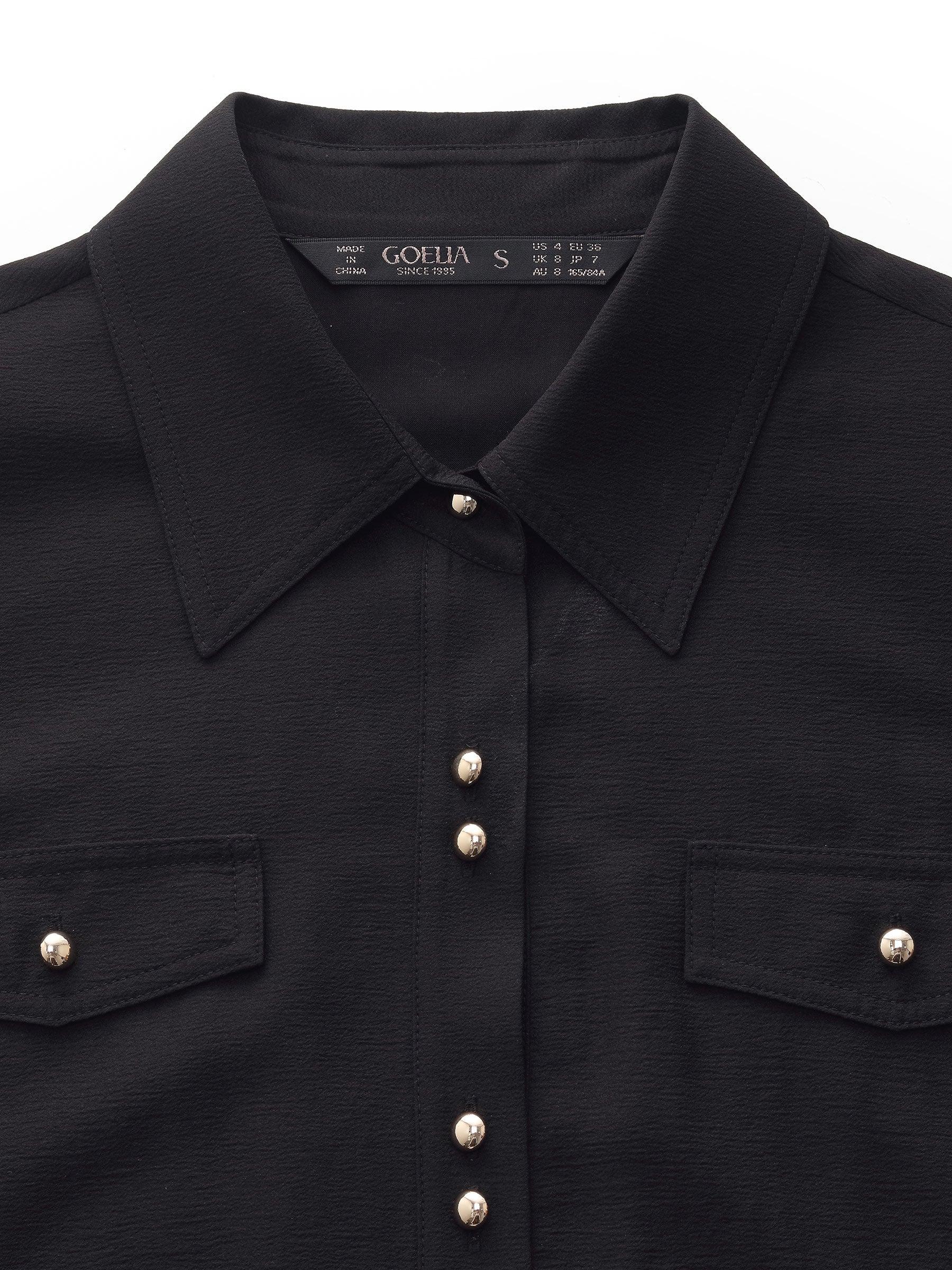 Acetate Blend A-Line Women Maxi Shirt Dress With Belt Product Image