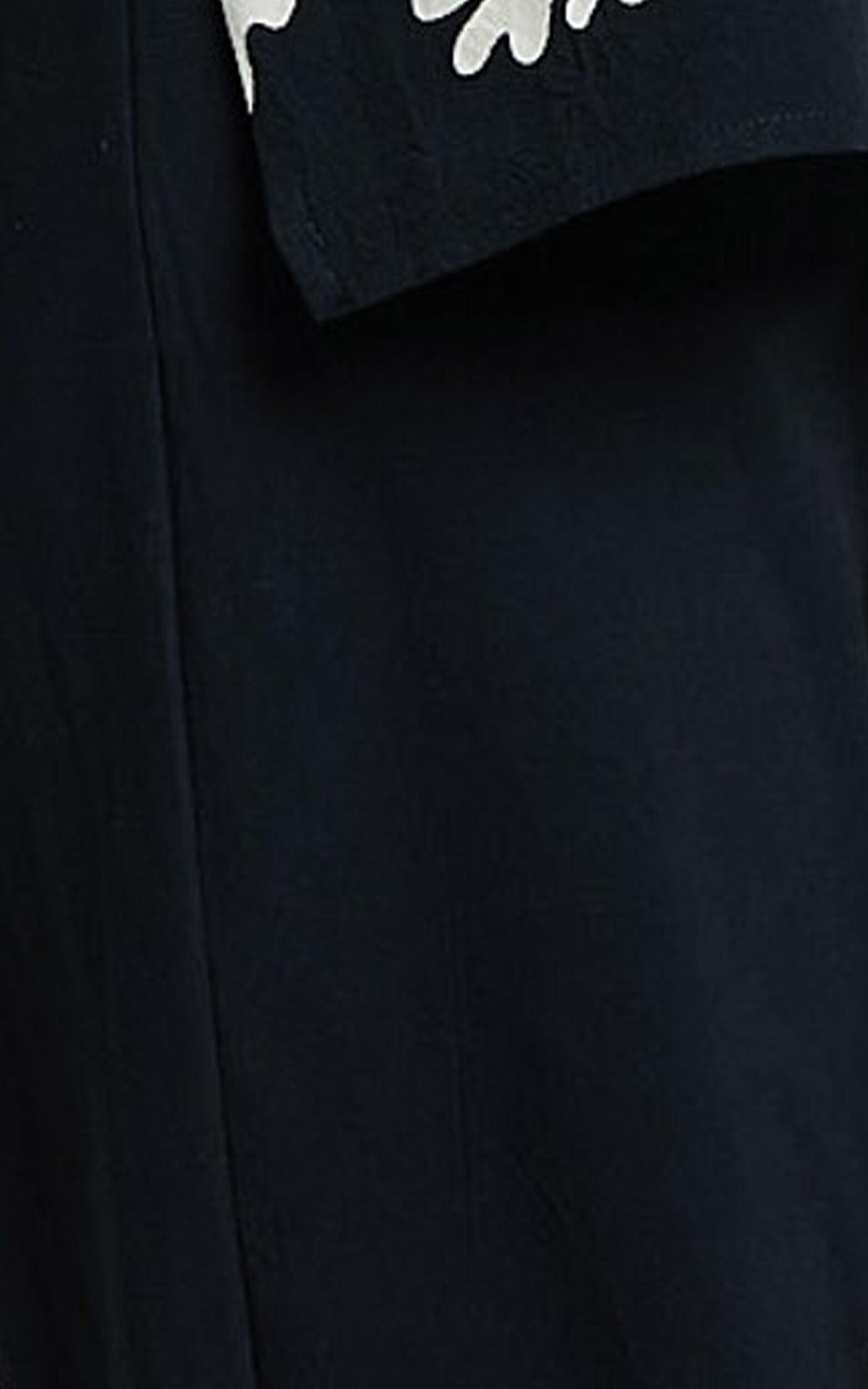 Runaway The Label - Amalia Linen Blend Pant in Black/Sand Product Image