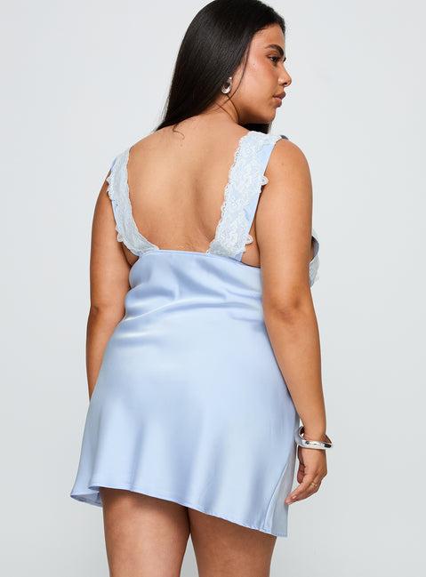 Nourish Mini Dress Blue Curve Product Image
