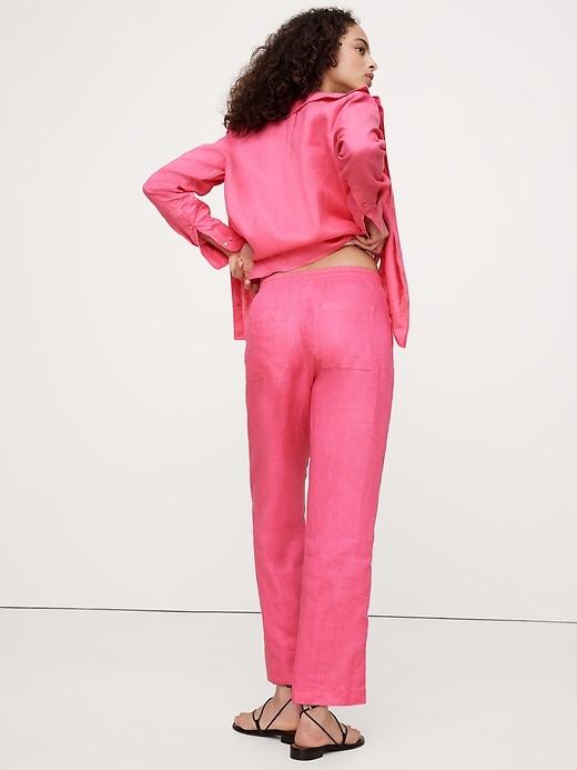 Linen Pull-On Ankle Pant Product Image