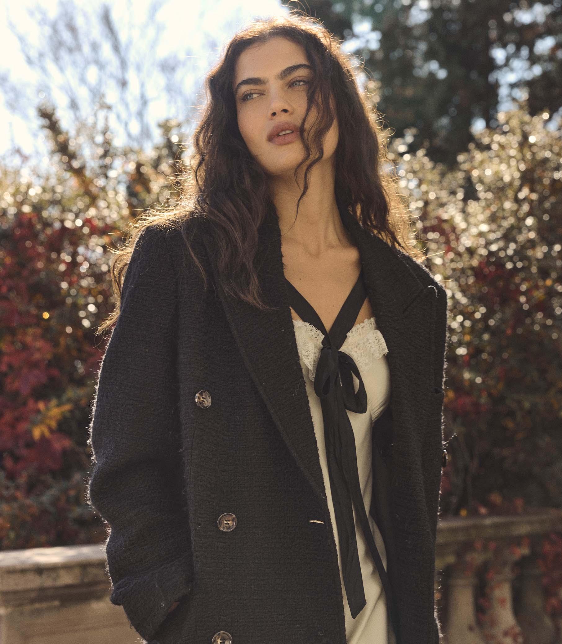 WILHELMINA COAT -- BLACK Product Image