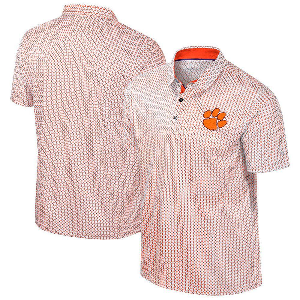 Men's Colosseum Orange Clemson Tigers Big & Tall Marty Rival Polo, Size: 2XB Product Image