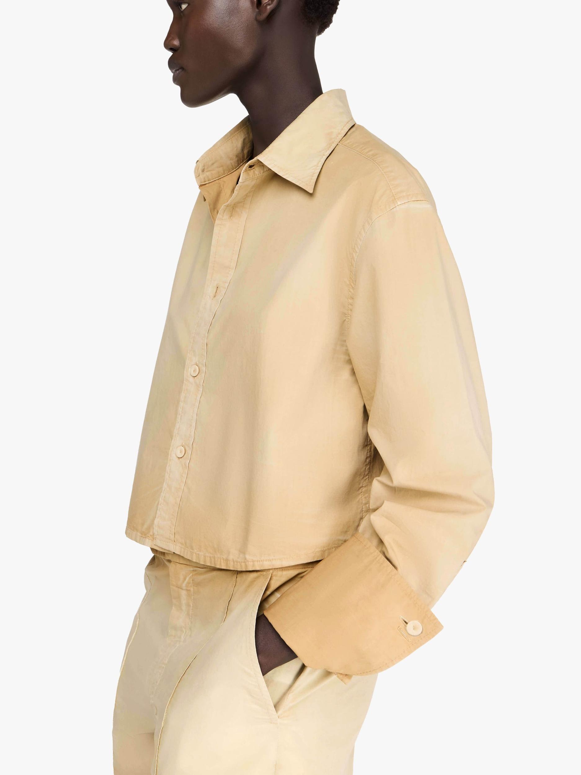 GARMENT DYED CROPPED SHIRT Product Image