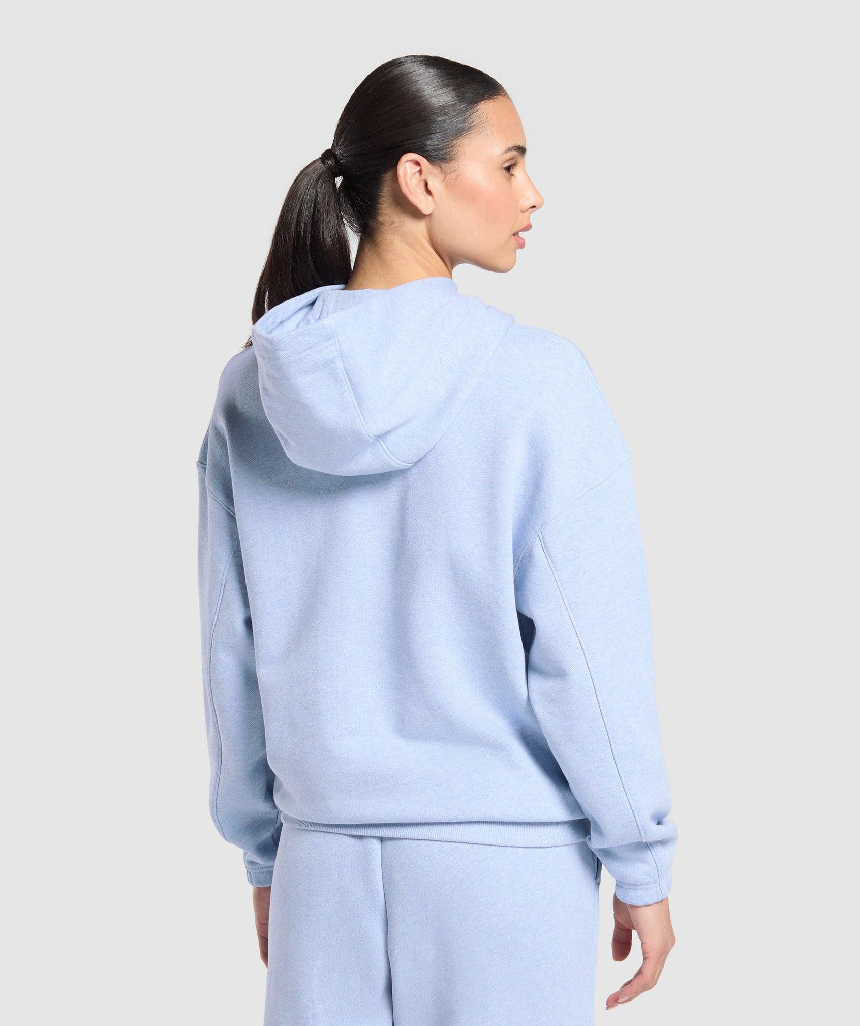 Gymshark Rest Day Sweats 2.0 Oversized Hoodie - Blue Marl Female Product Image
