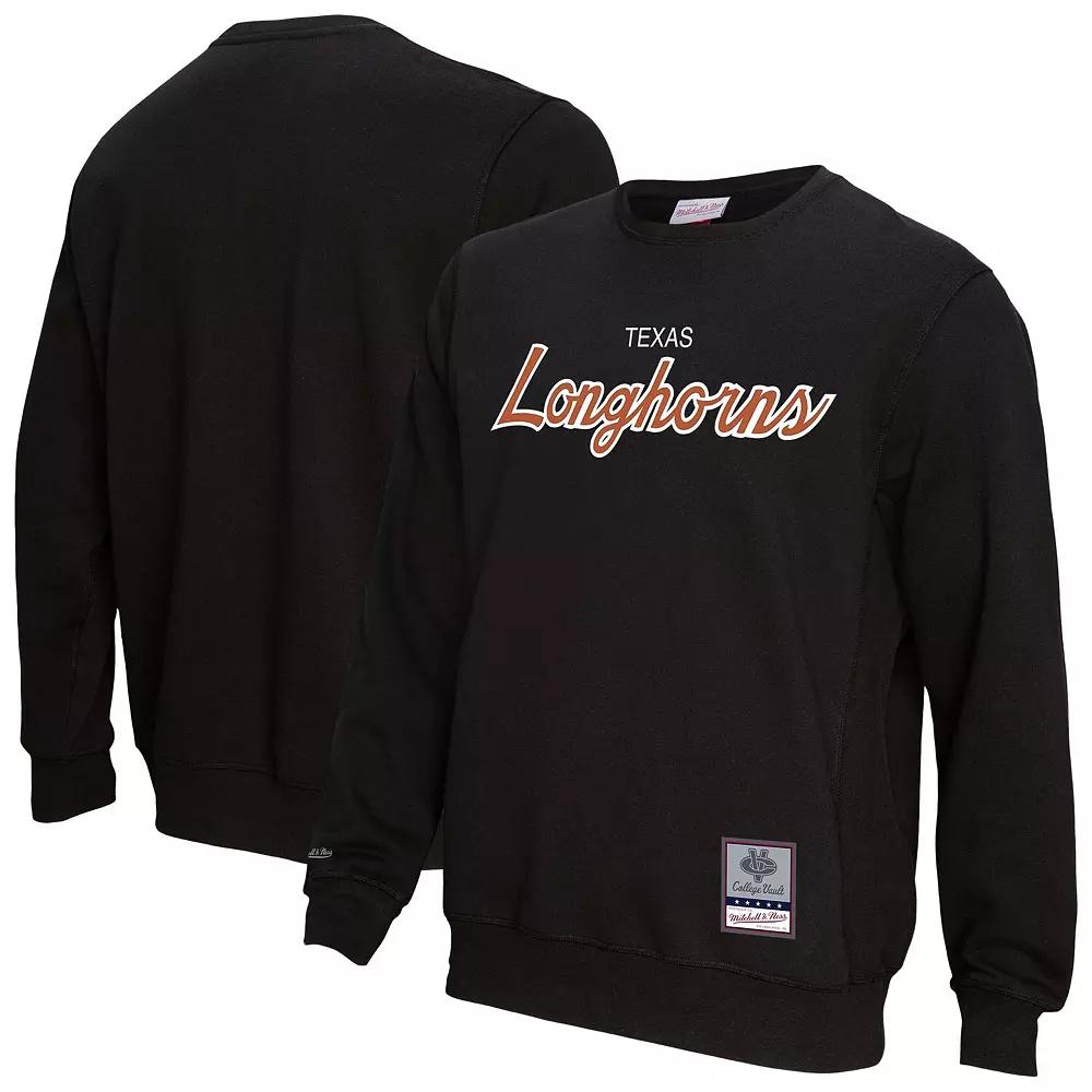Men's Mitchell & Ness Black Georgia Bulldogs Elite Script Pullover Sweatshirt,  Product Image
