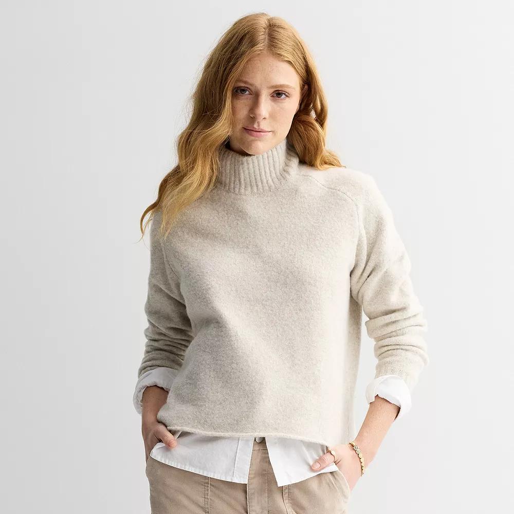 Women's Sonoma Goods For Life® Plush Mockneck Sweater,  Product Image