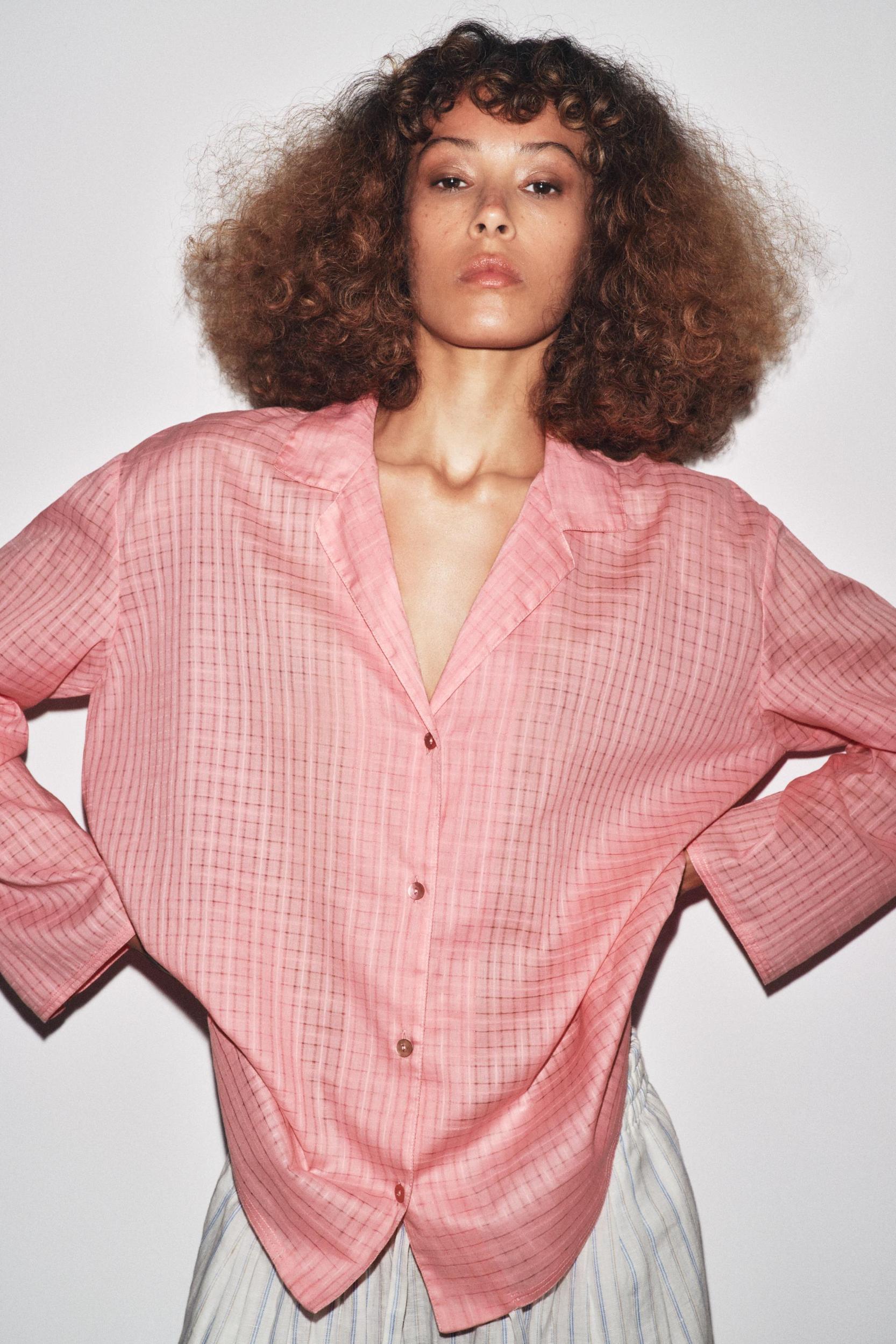 ZW COLLECTION PLAID PAJAMA SHIRT Product Image