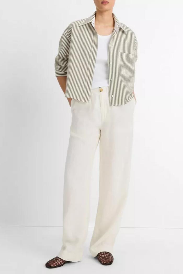 Till Stripe Button-Front Shirt Product Image