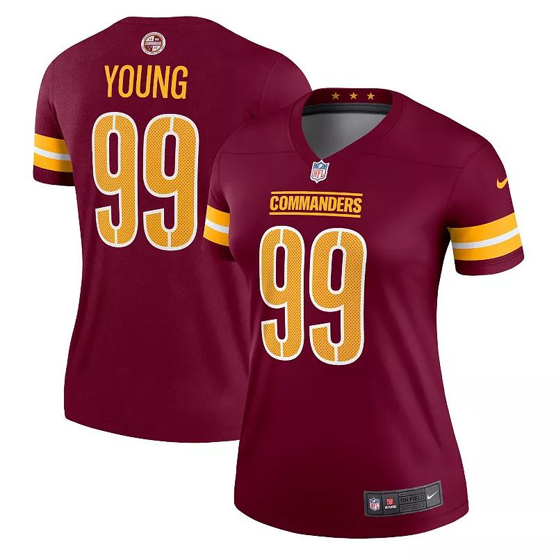 Womens Nike Chase Young Burgundy Washington Commanders Legend Jersey Product Image