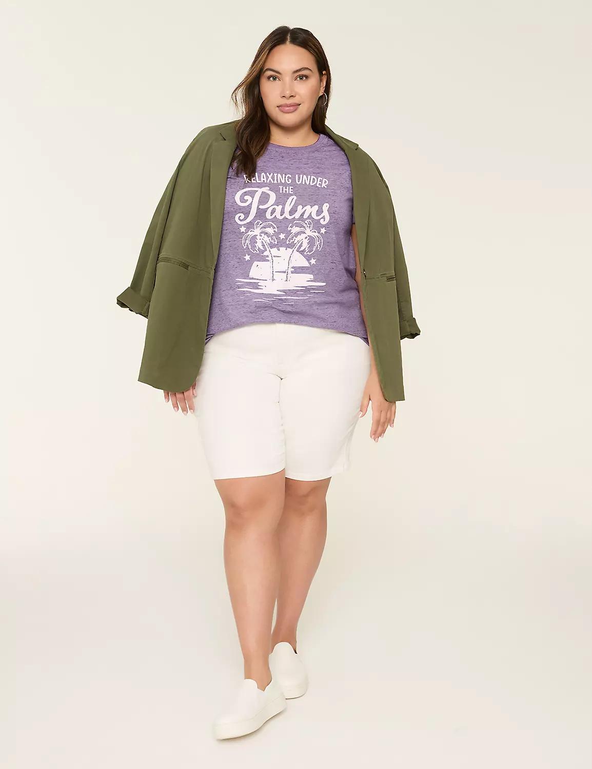 Glitter Relaxing Under the Palms Graphic Tee Product Image