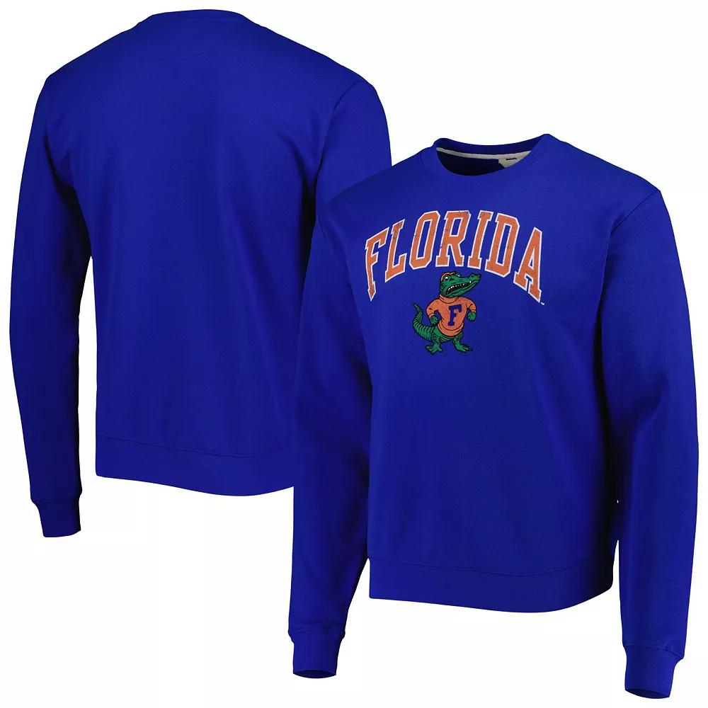Men's League Collegiate Wear Royal Florida Gators 1965 Arch Essential Lightweight Pullover Sweatshirt, Size: 2XL, Blue Product Image
