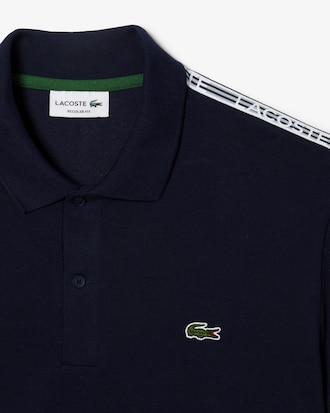 Men's Regular Fit Stretch Piqué Logo Polo Product Image
