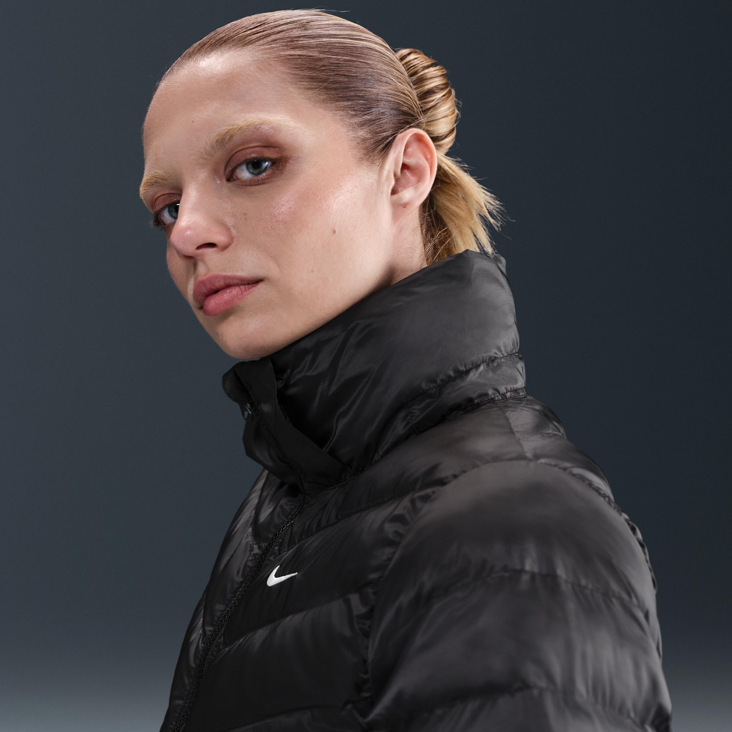 Womens Nike Sportswear Windpuffer Therma-FIT Hooded Puffer | HV2457-010 Product Image