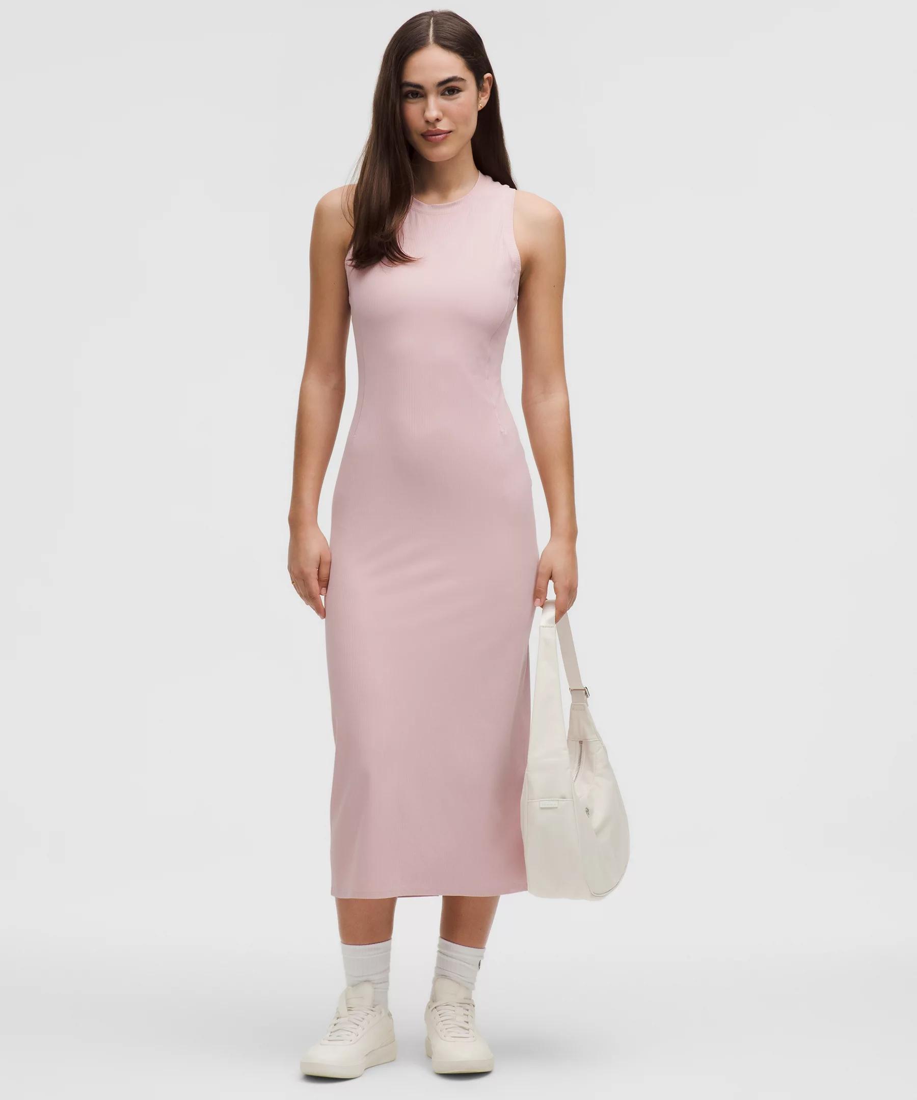 All Aligned Ribbed Midi Dress Product Image