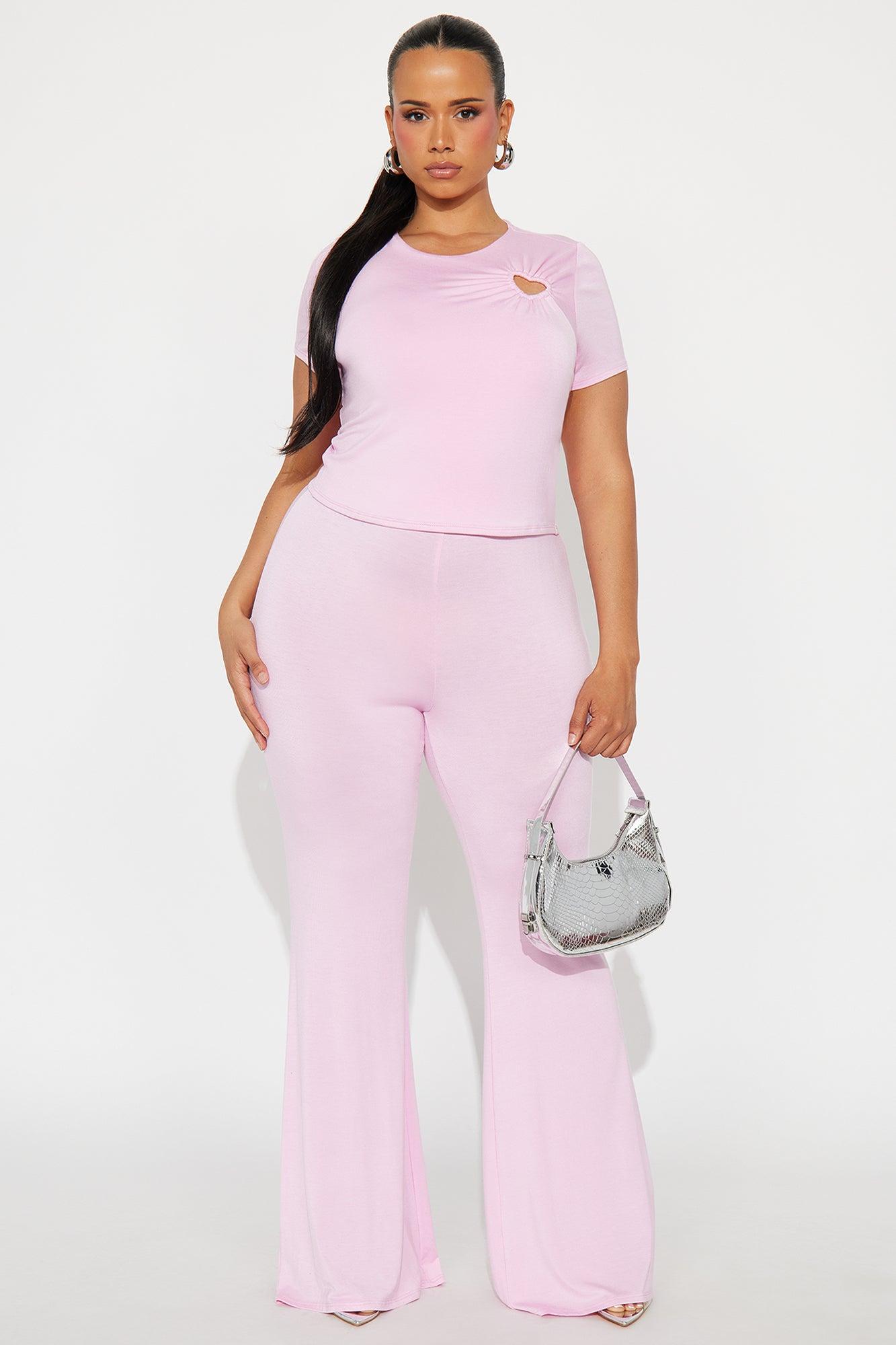 Heart Feelings Pant Set - Pink Female Product Image