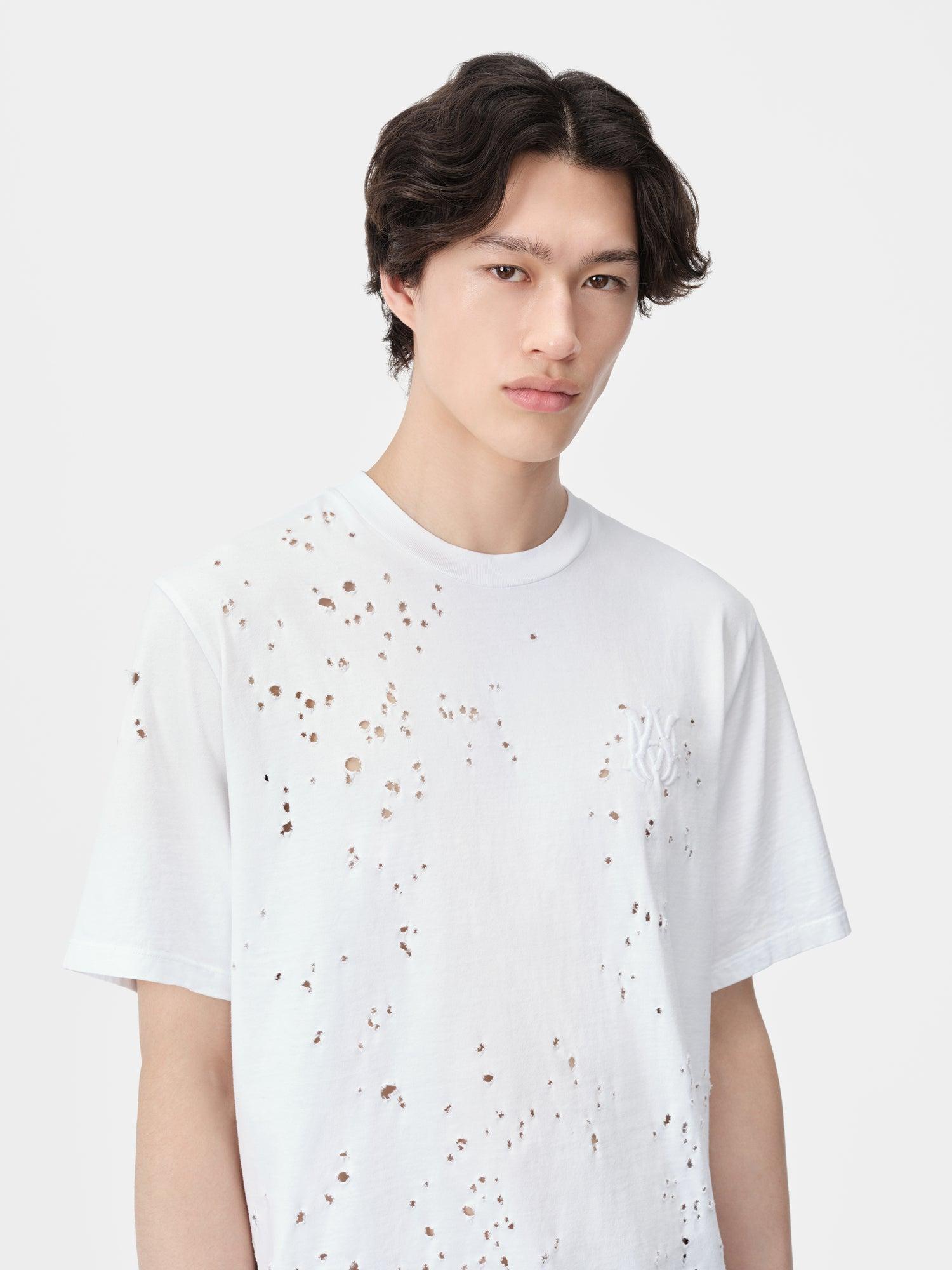 MA SHOTGUN EMBROIDERED TEE - White Male Product Image