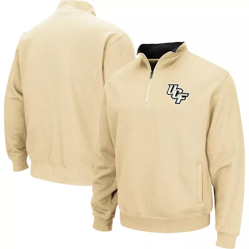 Men's Colosseum Gold UCF Knights Tortugas Quarter-Zip Sweatshirt, Size: Large Product Image