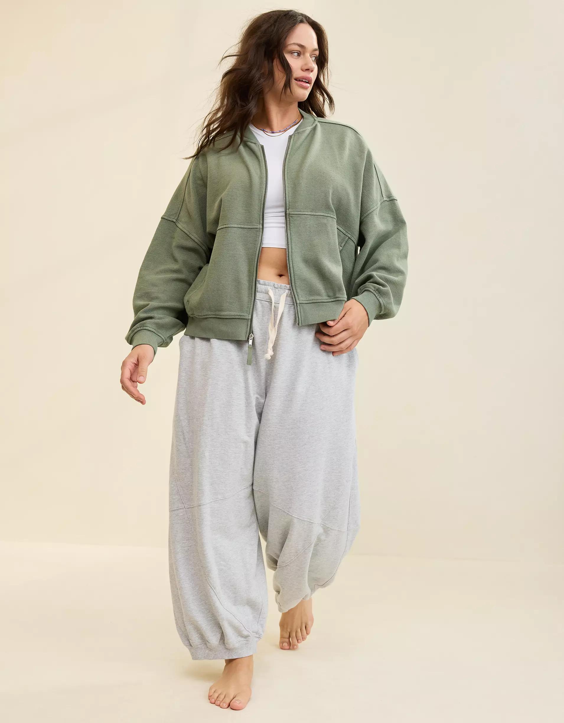 Aerie Full Zip Sweatshirt Women's Product Image