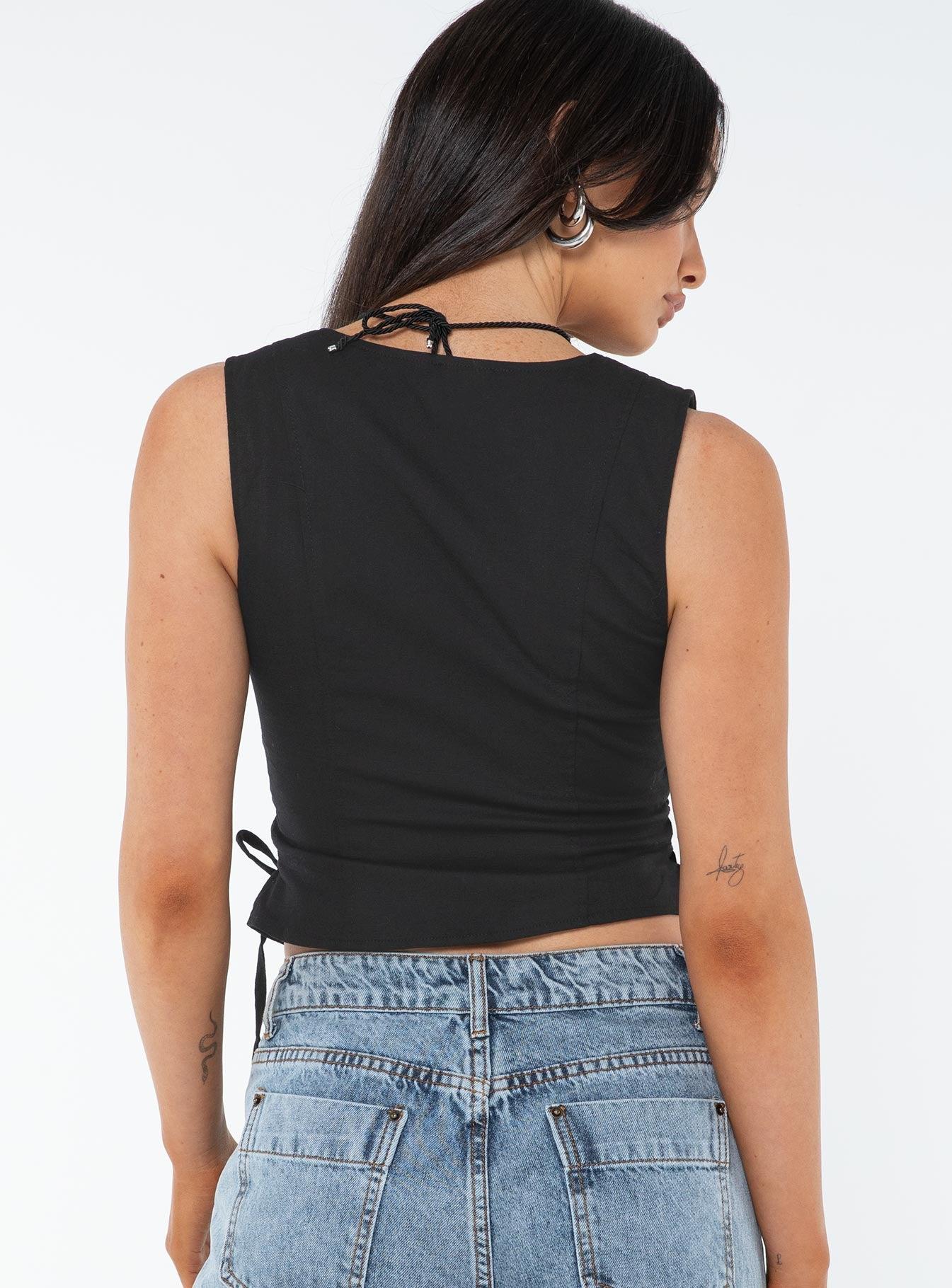 Stavia Vest Top Black Product Image