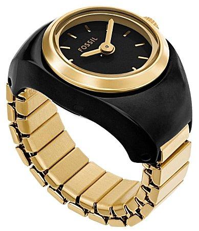 Fossil Womens Enamel Plated Stainless Steel Ring Watch Product Image