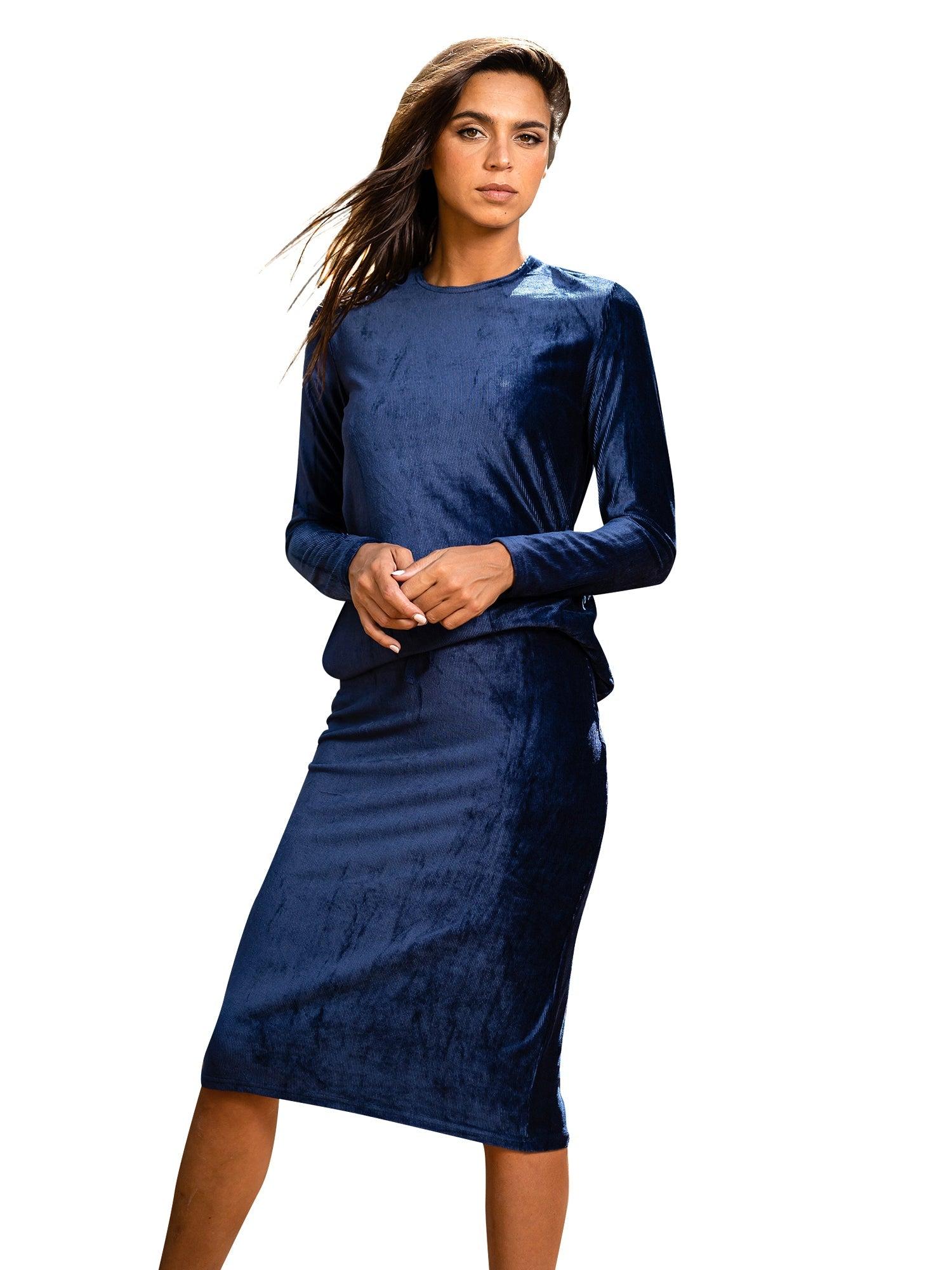 Daniella Faye Velour Sport Skirt Product Image