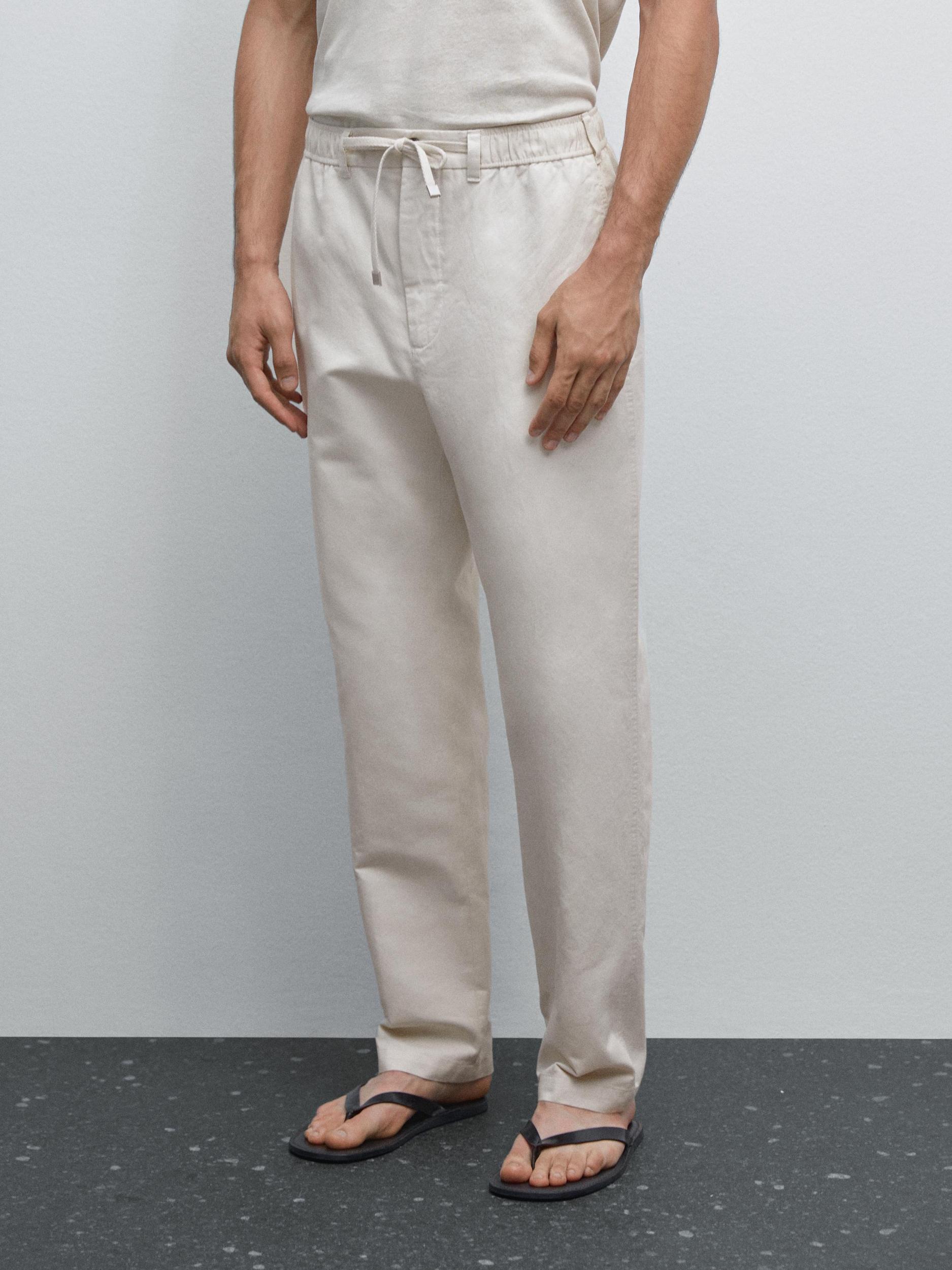 Cotton blend joggers Product Image
