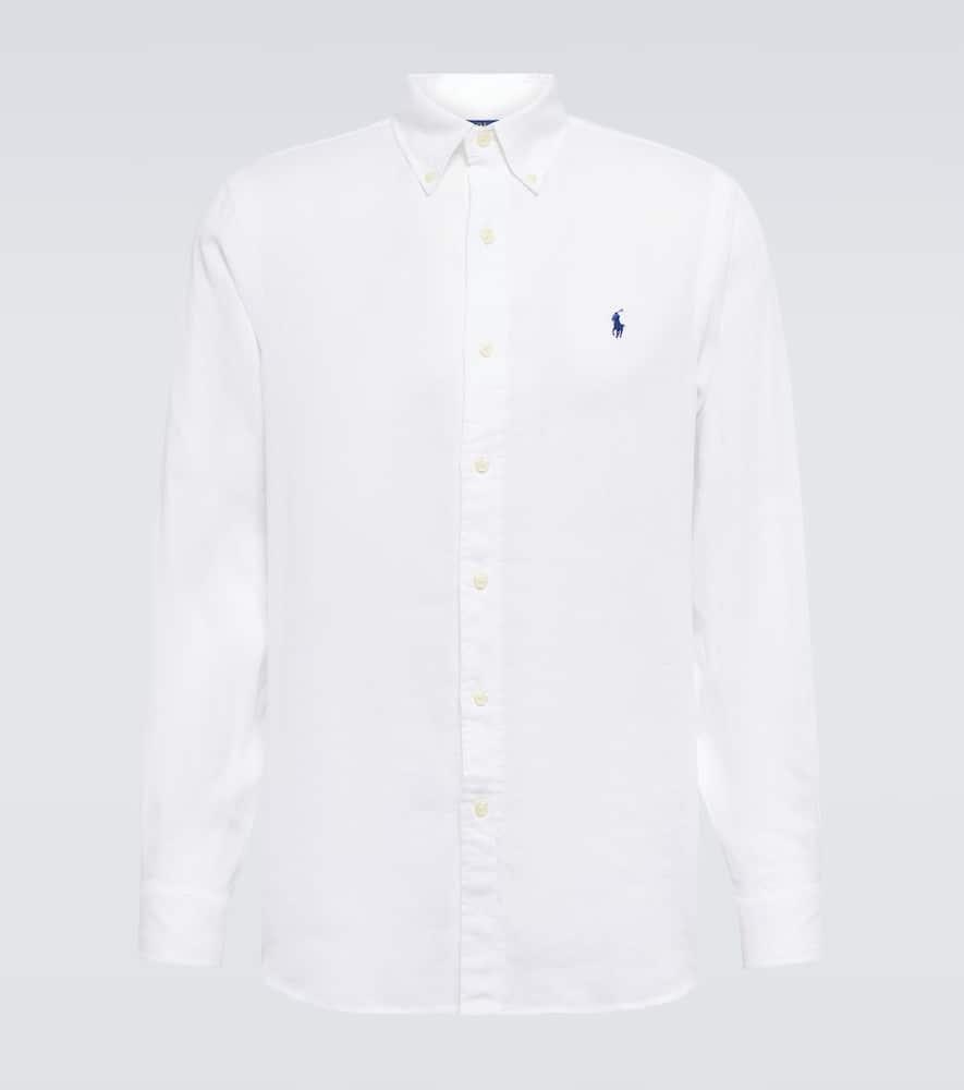POLO RALPH LAUREN Long Sleeve Sport Shirt Clothing In White Product Image