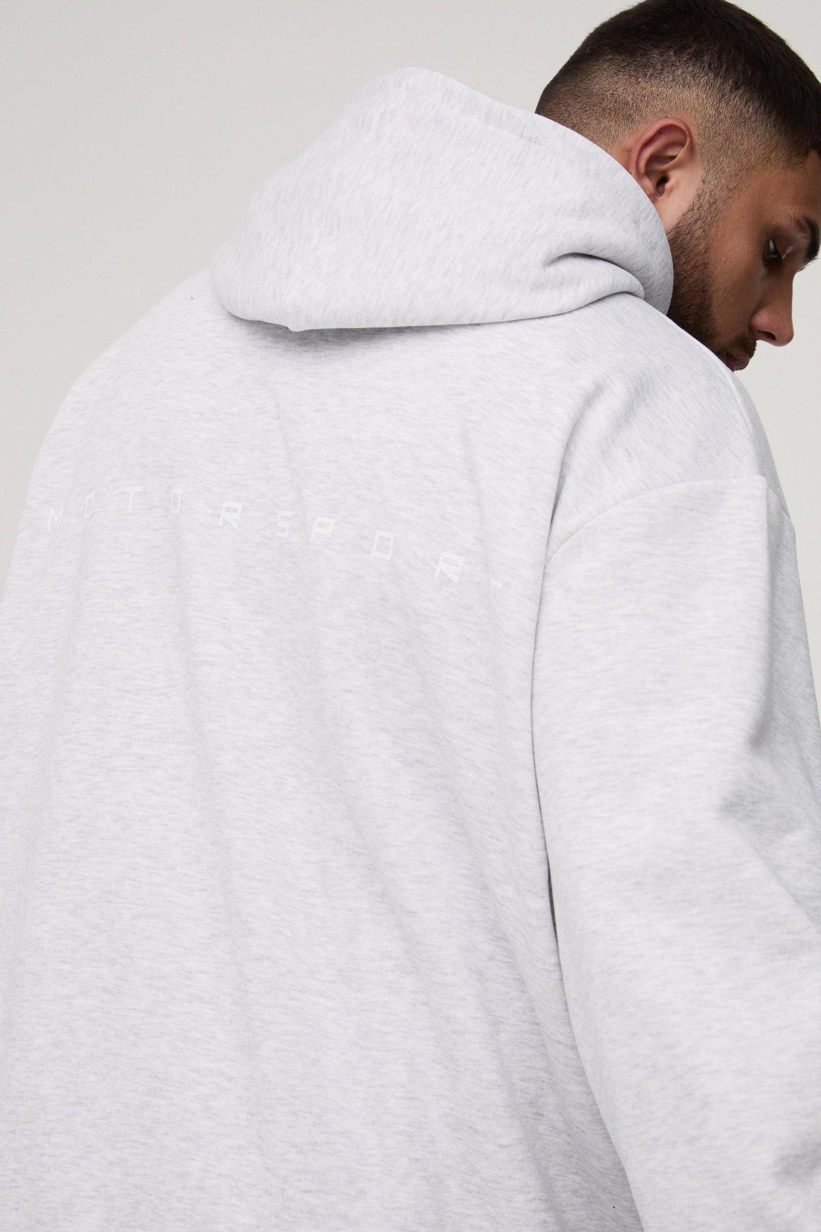 Plus Motorsport Oversized Hoodie | boohooMAN USA Product Image